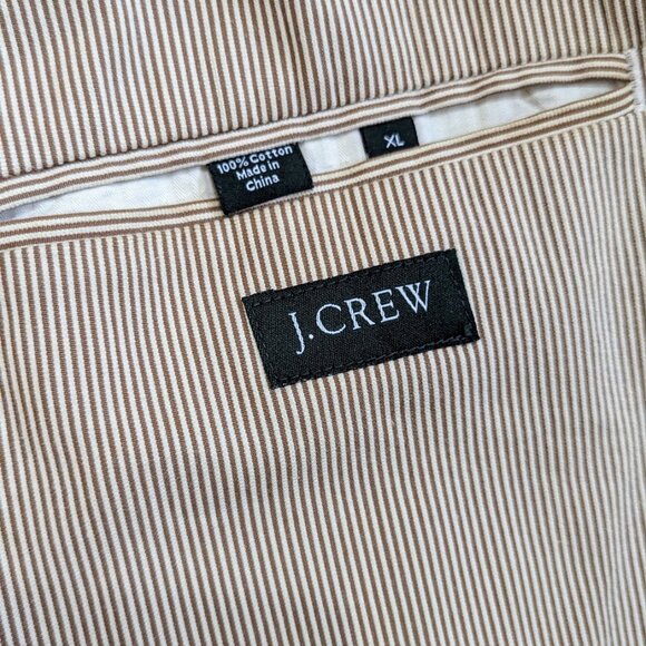 J. Crew Seersucker Suit JAcket Unstructured Sport Coat Blazer red/white size XL - Picture 6 of 11